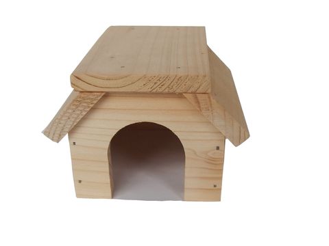 Truhlářství Zimný Domek pro myšku valbová střecha  9,5 x 7,5 x 12 x 5 cm ZV 116