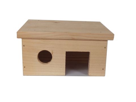 Truhlářství Zimný Domek pro myšku šikmá střecha 14 x 8,5 x 9,5 cm ZV 121