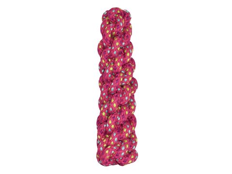 Nayeco hračka pro psa bavlněný cop 21 cm, 145 g, růžový 