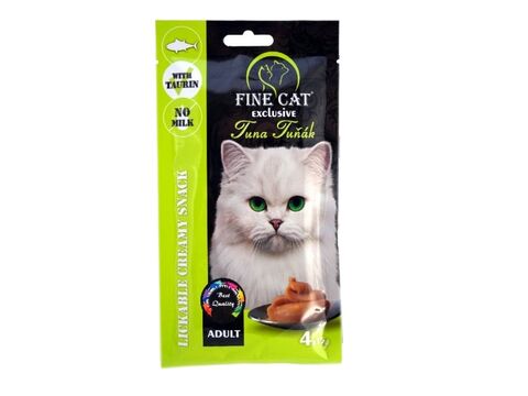 FINE CAT Exclusive krémová svačinka pro kočky tuňák 4 x 15 g