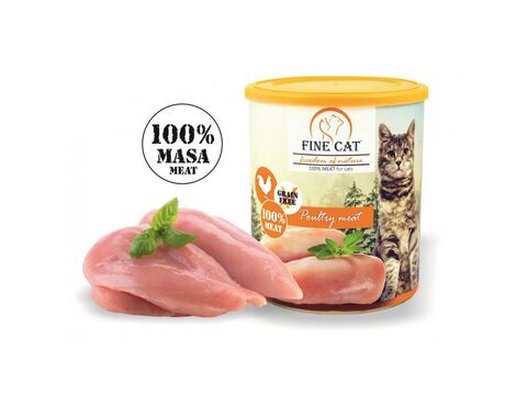 Fine cat FoN 100 % drůbeží maso 800 g grain free konzerva  