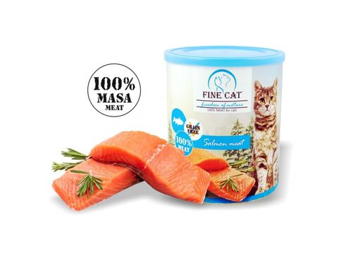 Fine cat FoN 100 % losos maso 800g grain free konzerva