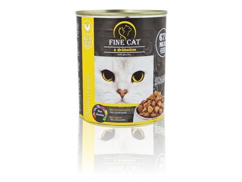Fine cat 830 g  kuřecí  v omáčce konzerva