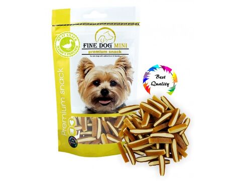 Fine Dog Mini Sendvič 80 g strips kachní