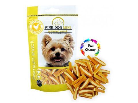 Fine Dog Mini Sendvič 80 g strips kuřecí 