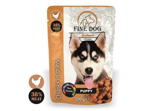 Fine dog Puppy kapsička 100 g kuřecí