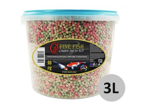 FINE FISH KOI Color Balls  Mix premium 3 l kuličky vědro