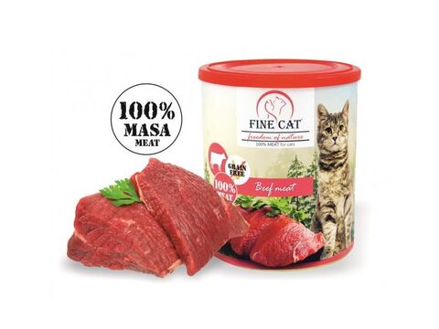 Fine cat FoN 100 % hovězí maso 800 g grain free konzerva