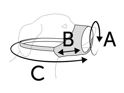 Flamingo fixační náhubek pro psy  XL  41-74 cm, 23-27 cm /labrador/ černý