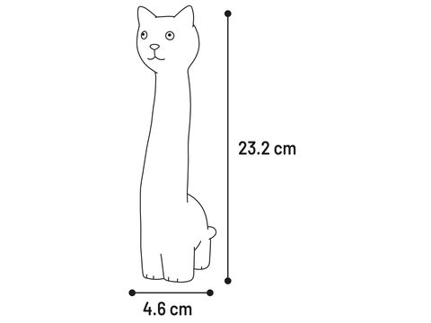 Flamingo hračka pro psa kočka 4,8 x 8,8 x 23,2 cm se zvukem latex oranžová