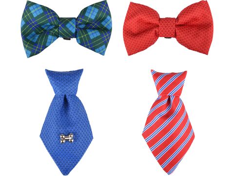 Flamingo ozdoba na obojek kravata a motýlek modrá