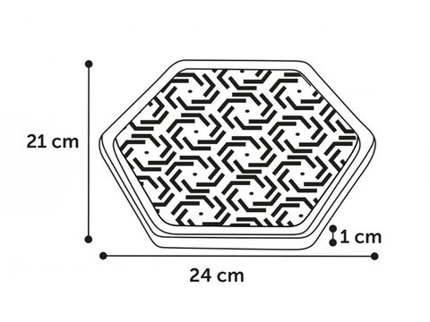 Flamingo lízací podložka M 24  x 21 x 1 cm šedá