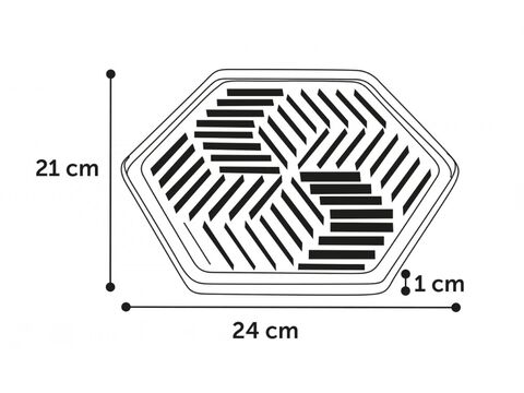 Flamingo lízací podložka L 24 x 21 x 1 cm šedá