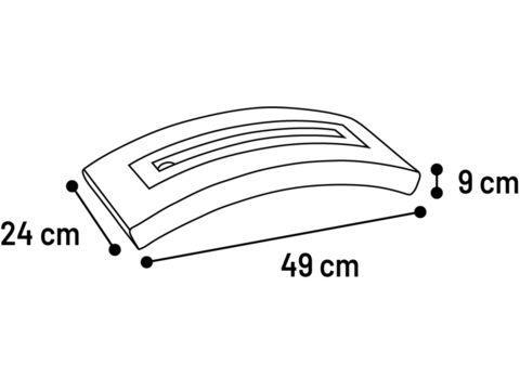 Flamingo ECO škrabadlo 48 x  24 x 9 cm s catnipem a míčkem