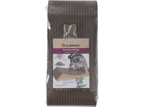 Flamingo ECO škrabadlo vlnka 44,5 x 20,5 x 8 cm s catnipem