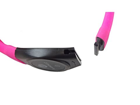 Flamingo LED svítící silikonový obojek (pásek) 2,5 / 35 - 64 cm s aku růžový