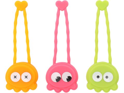 Flamingo LED svítící přívěšek silikonový s baterii růžový