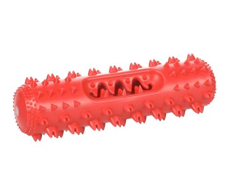 Flamingo hračka pro psa na pamlsky 18,8 x 6 cm červená
