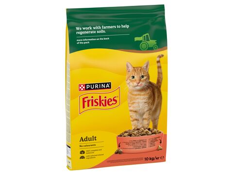 Friskies Adult Cat s hovězím kuřecím a zeleninou 10 kg