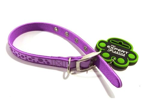 Tatrapet Pet Expert obojek na psa 12 mm x 22 - 27 cm 3D podklad fialová