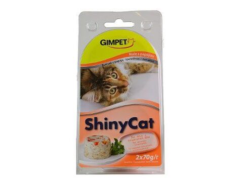 SHINY CAT kuře+papaja 2 x 70 g v želé