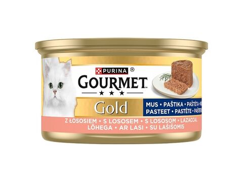 Gourmet gold 85 g hrubá paštika s lososem