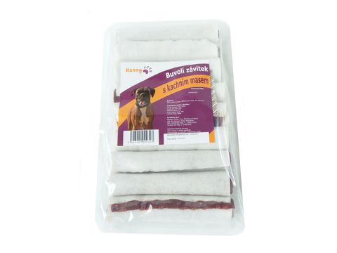 Hanny Food 100% buvolí závitek s kachním masem 500 g 
