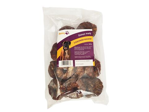 Hanny Food donut s kachním masem malý 500 g 16 ks