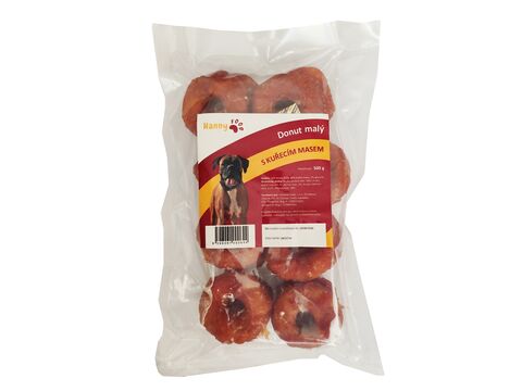 Hanny Food donut s kuřecím masem malý 500 g 16 ks