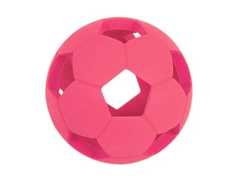 Flamingo hračka pro psa děrovaný míček 7,5 cm latex červená doprodej