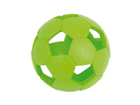 Flamingo hračka pro psa děrovaný míček 7,5 cm latex zelená