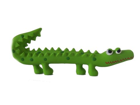 Flamingo hračka pro psa krokodýl 20 cm latex zelený