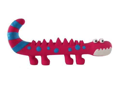 Flamingo hračka pro psa krokodýl 20 cm latex fialová