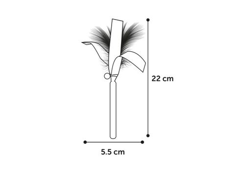 Flamingo hračka pro kočku mávátko se zvonkem  a dřevo matatabi 5,5 x 22 cm přírodní