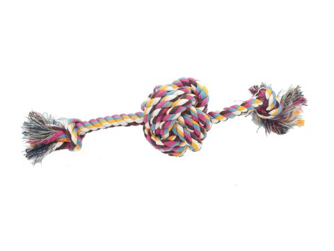 Tatrapet hračka pro psa bavlněný míč s rameny 225-235 g, 40 cm vícebarevný 