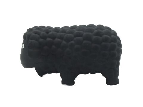 Tatrapet hračka pro psa ovce 17,5 cm se zvukem latex černá
