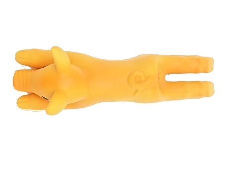 Flamingo hračka pro psa prasátko pískací 13 cm latex 