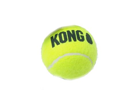 Flamingo hračka pro psa Kong M tenisák pískací průměr 6,4 cm žlutý
