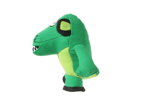 Record hračka pro psa Monster Gang krokodýl 18 x 18 cm látková zelená