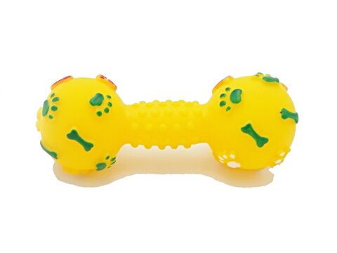 Nayeco hračka pro psa činka 14 cm vinyl žlutá