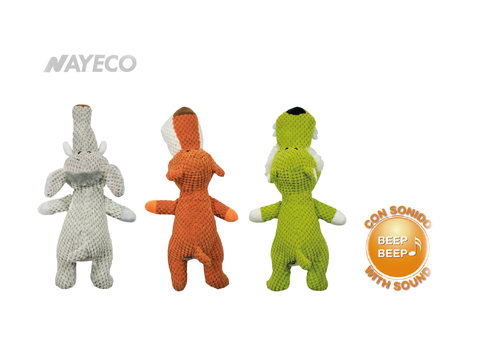 Nayeco hračka pro psa vlk 35 cm látková pískací zelená