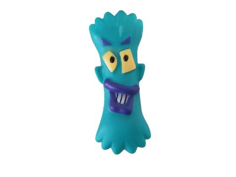 Tatrapet hračka pro psa veselá kost vinyl 14 -16 cm modrá
