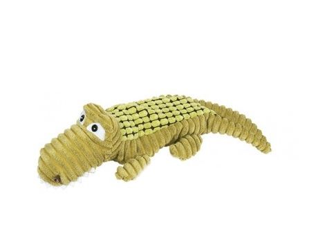 Nayeco hračka pro psa krokodýl 33 cm plyšová pískací zelená