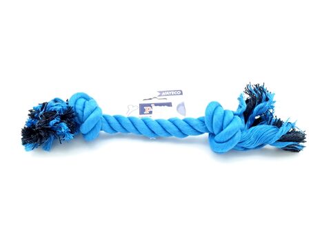 Nayeco hračka pro psa přetahovadlo uzel bavlna 25 cm 80 g modrá