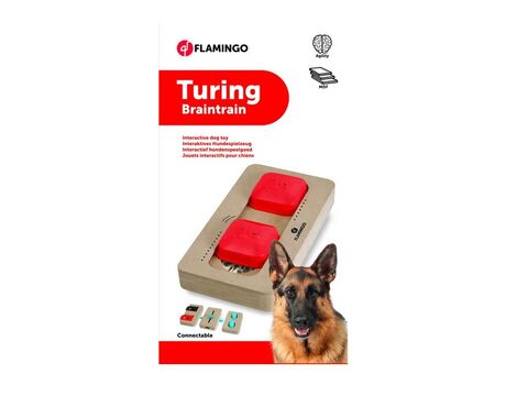 Flamingo Turing Braintrain tréninková interaktivní hračka pro psa 22 x 12 cm 