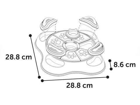 Flamingo Brain Train cliff tréninková interaktivní hračka pro psa 28,8 x 28,8 x 8,6 cm 