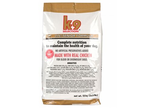 K-9 Lite a Senior 12kg kuřecí 