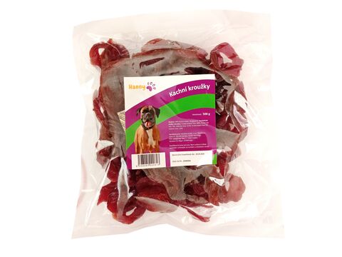 Hanny Food 100% kachní kroužek 500 g