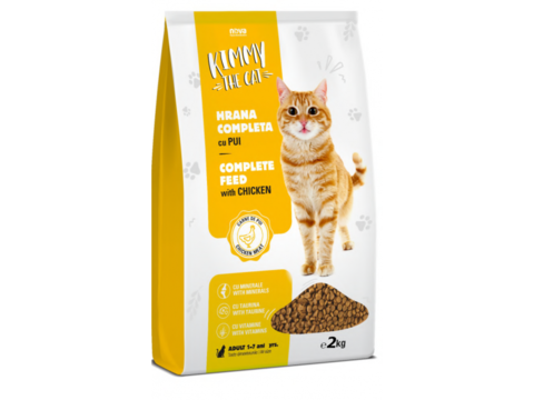 KIMMY CAT Granule pro kočky s kuřecím 2 kg