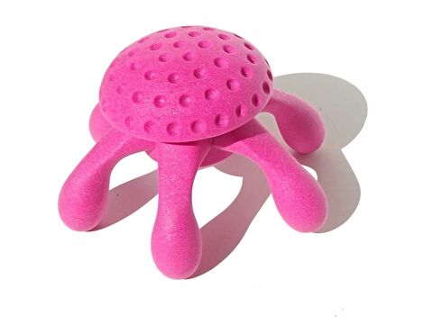 Kiwi Walker hračka pro psa plovací chobotnice z TPR pěny, průměr 20 cm růžová